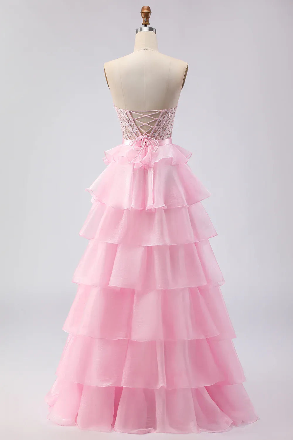 Special Occasion Sophisticated Graceful Elegant Red Tulle Strapless Sleeveless Floor-Length Prom Dress