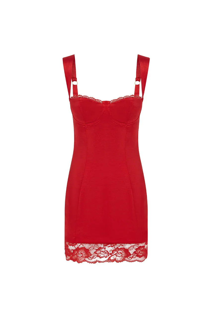 Beautiful Timeless Special Occasion Elegant Red Satin Sheath Sleeveless Mini Homecoming Dress