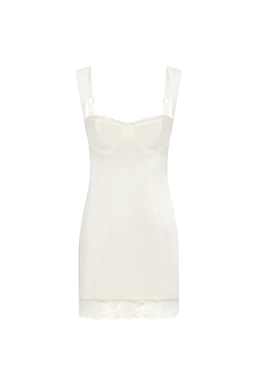 Stylish Refined Beautiful Timeless Elegant White Satin Sheath Sleeveless Mini Homecoming Dress