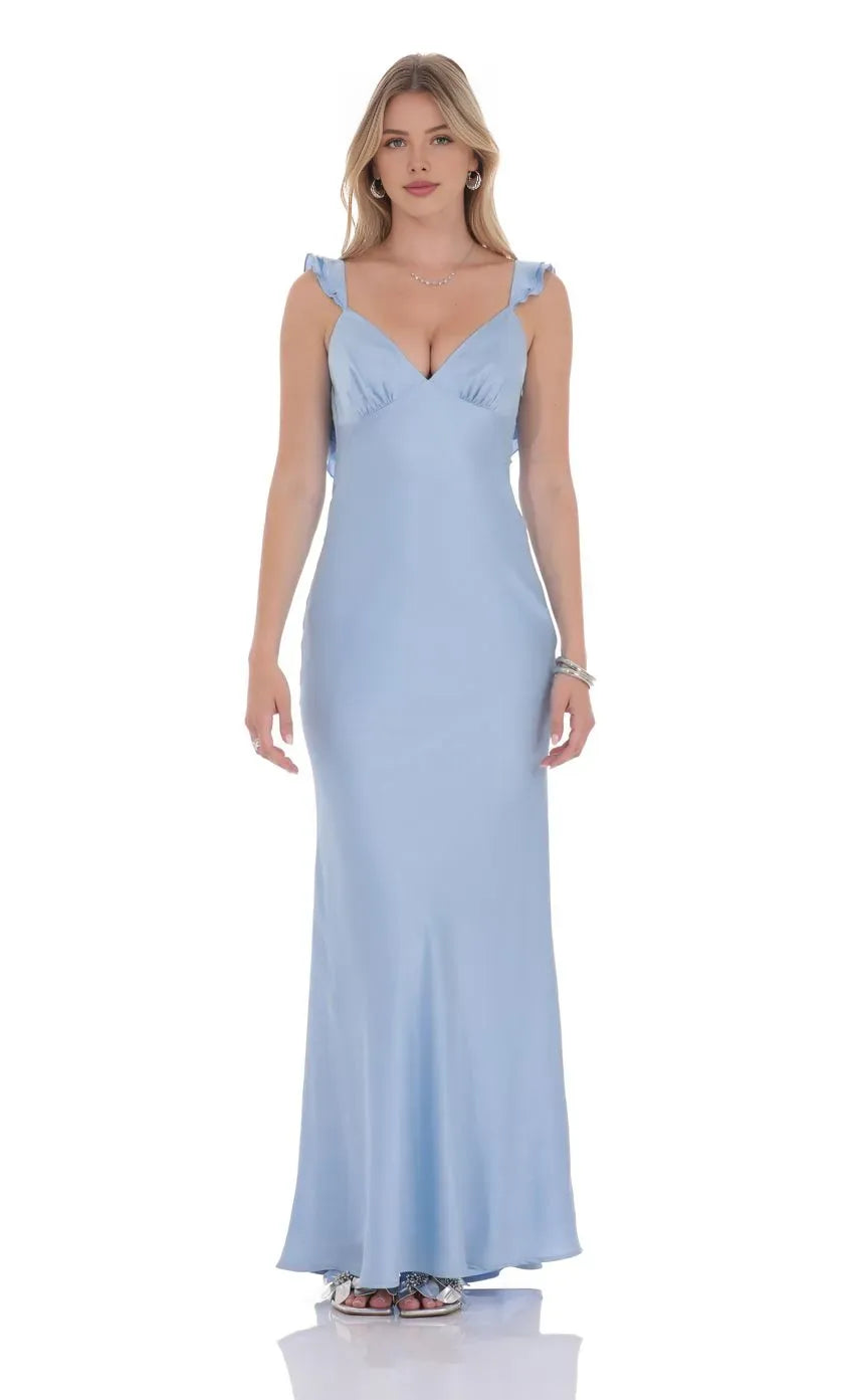 Sophisticated Graceful Stylish Refined Beautiful Timeless Elegant Sheath Sleeveless Floor-Length Prom Dress