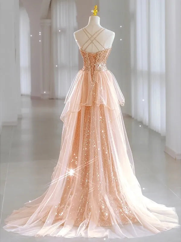 Princess Sweetheart Sleeveless Floor-Length Evening Dresses