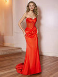 Mermaid Sweetheart Beading Bodice Prom Dress With Slit
