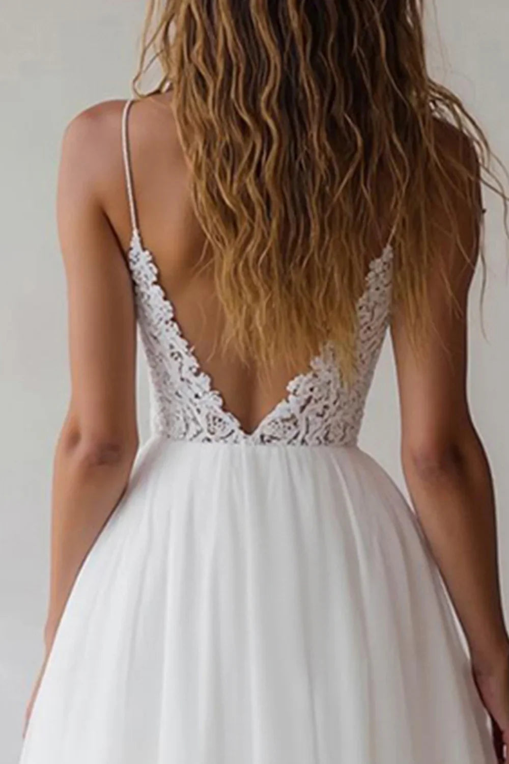 Timeless Special Occasion Sophisticated Graceful Elegant Ivory Chiffon Sleeveless Floor-Length Wedding Dress