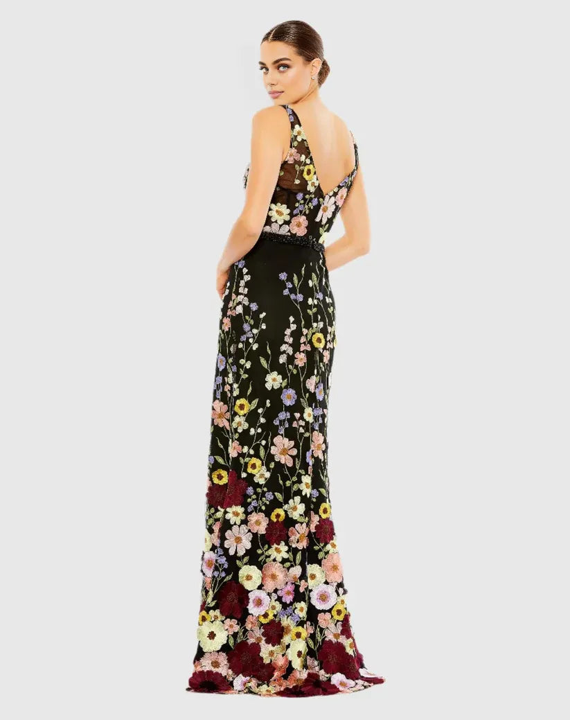 Timeless Special Occasion Sophisticated Graceful Elegant Black Mesh Mermaid Sleeveless Prom Dress