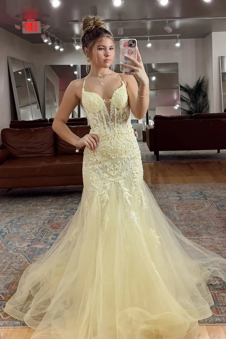 Timeless Special Occasion Sophisticated Graceful Stylish Refined Elegant Tulle Mermaid Prom Dress