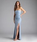 Gorgeous Mermaid Strapless Straight Plain Back Long Evening Dress