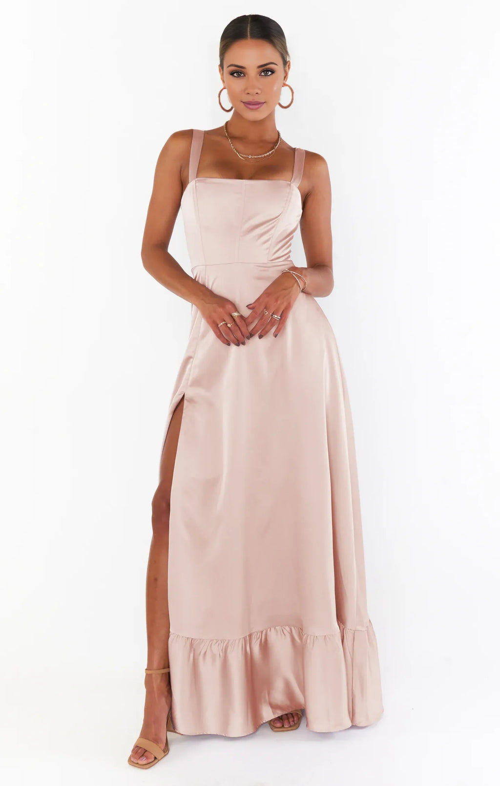 Beautiful Timeless Special Occasion Sophisticated Graceful Elegant Square Neck Sleeveless Prom Dress