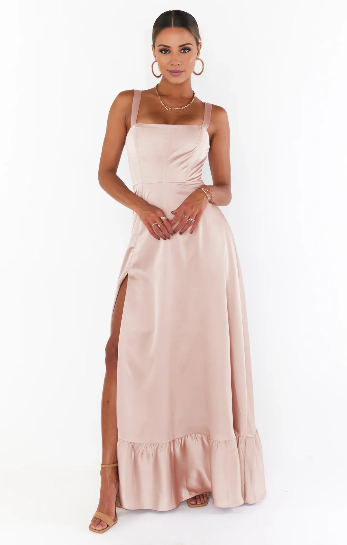 Beautiful Timeless Special Occasion Sophisticated Graceful Elegant Square Neck Sleeveless Prom Dress