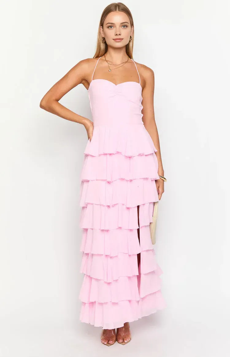 Beautiful Timeless Special Occasion Sophisticated Elegant Red A-Line Sleeveless Long Prom Dress