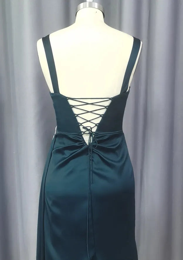 Teal Corset Prom Dress in A Bold and Alluring Choice for Glamorous Nights