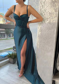 Teal Corset Prom Dress in A Bold and Alluring Choice for Glamorous Nights