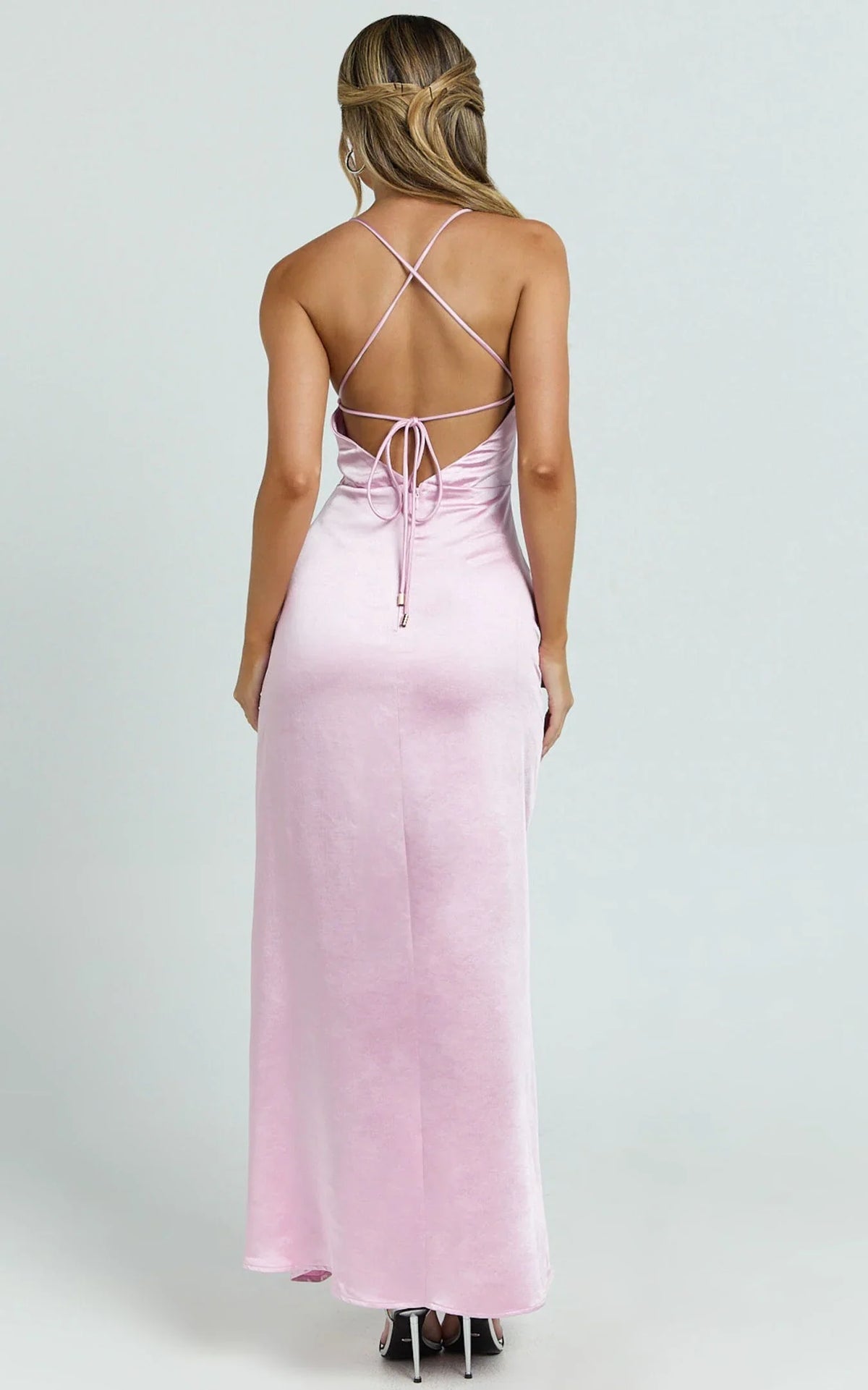Special Occasion Sophisticated Graceful Stylish Refined Beautiful Elegant Satin Mermaid Sleeveless Bridesmaid Dress