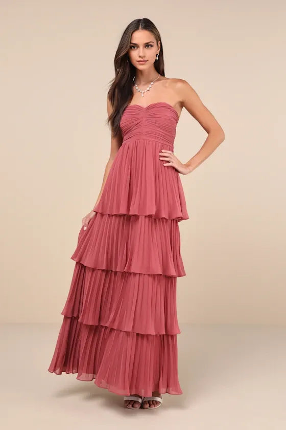 Special Occasion Sophisticated Graceful Elegant Light Pink A-Line Sweetheart Sleeveless Prom Dress