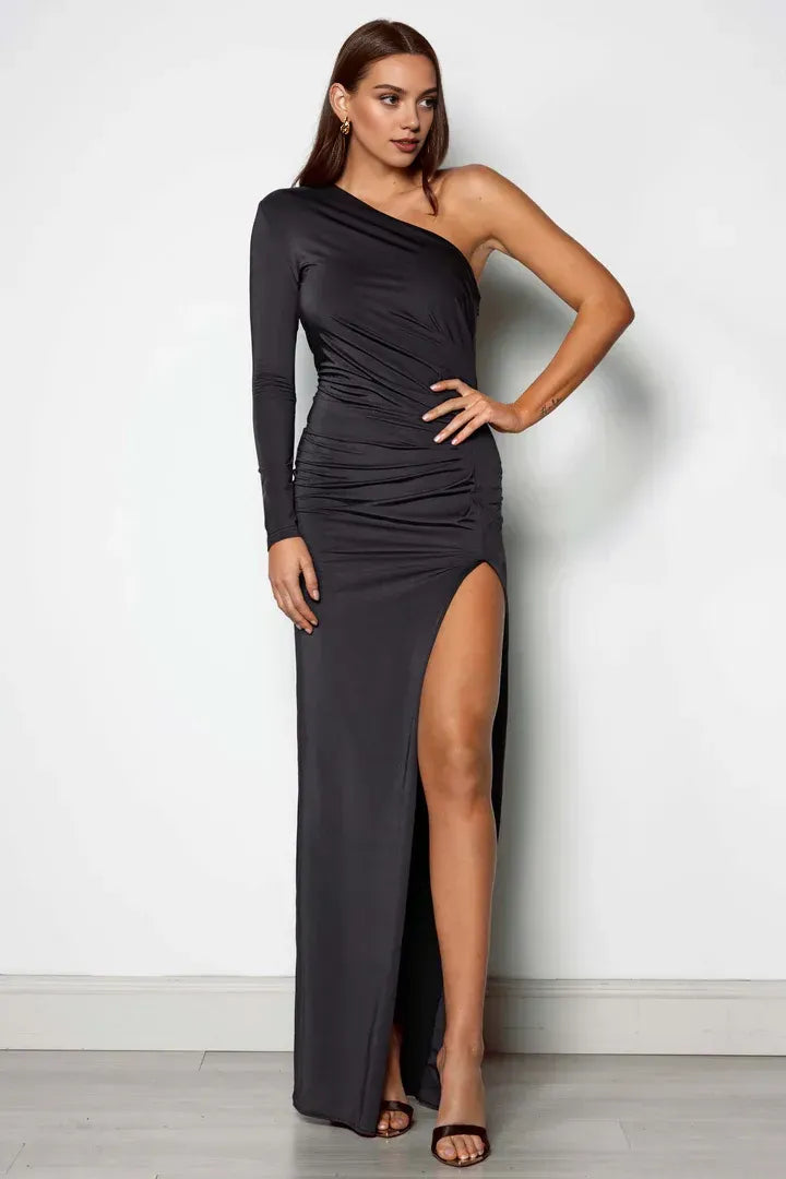 Refined Beautiful Timeless Special Occasion Elegant Burgundy Bodycon Sleeveless Floor-Length Prom Dress