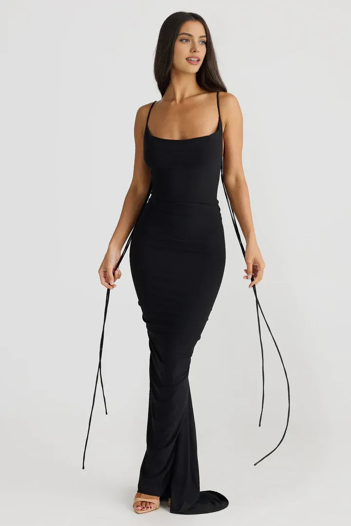 Beautiful Timeless Special Occasion Sophisticated Elegant Gold Bodycon Sleeveless Floor-Length Prom Dress