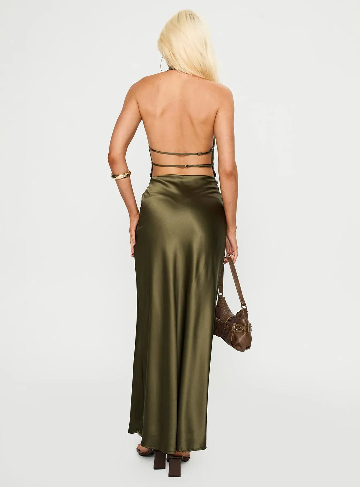 Special Occasion Sophisticated Graceful Stylish Elegant Red Satin Cowl Sleeveless Floor-Length Prom Dress