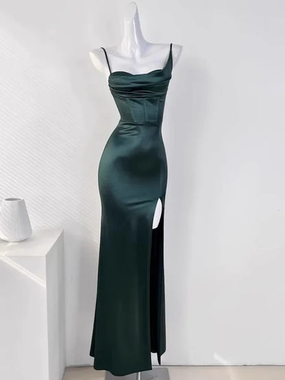 Sophisticated Graceful Stylish Refined Beautiful Timeless Elegant Mermaid Sleeveless Long Party Dress