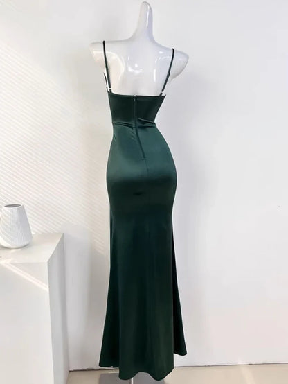 Sophisticated Graceful Stylish Refined Beautiful Timeless Elegant Mermaid Sleeveless Long Party Dress