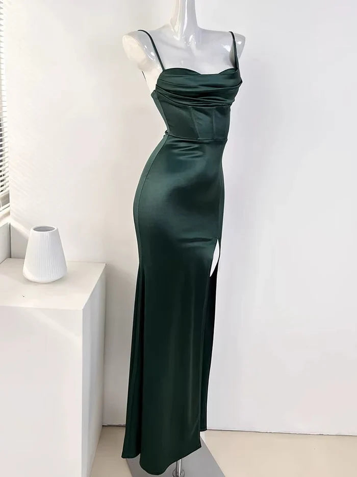 Sophisticated Graceful Stylish Refined Beautiful Timeless Elegant Mermaid Sleeveless Long Party Dress