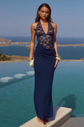 Graceful Stylish Refined Beautiful Timeless Chic Elegant Lace Sleeveless Floor-Length Prom Dress