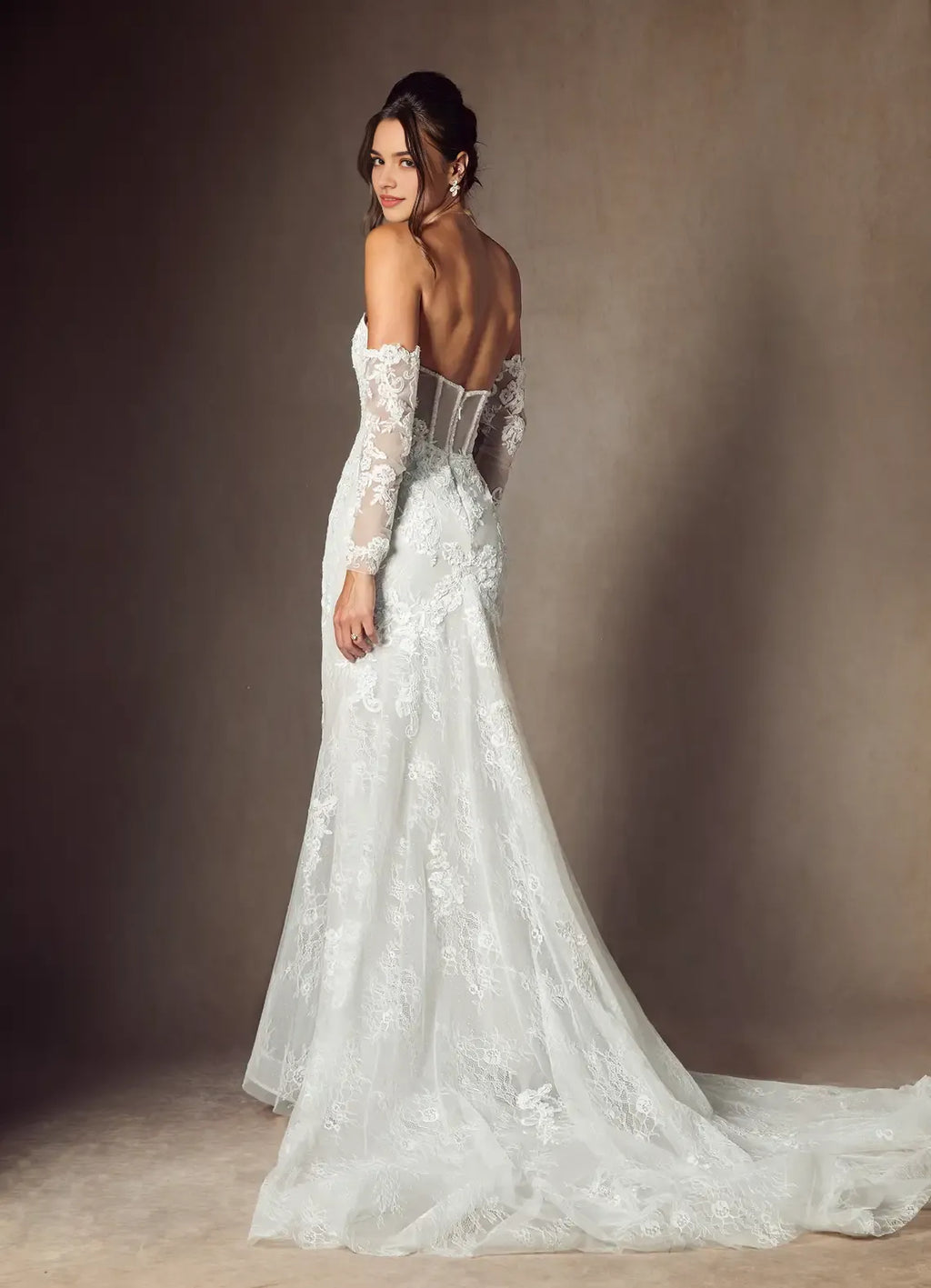 White Sexy Mermaid Strapless Bodice Wedding Dresses Fitted Tight Wedding Dresses for Women for women