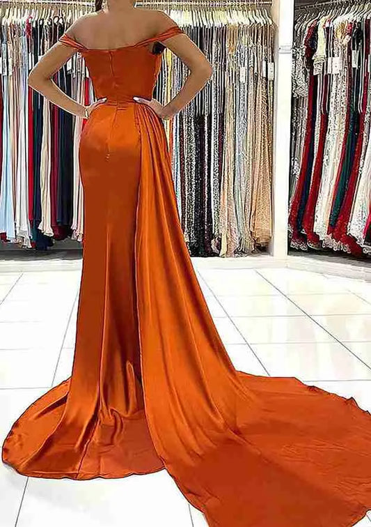 Elegant Red Sequin Column Off-the-Shoulder Short-Sleeve Classic-Back Mini-Length Prom Dress