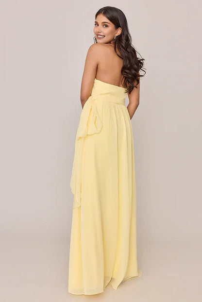 Special Occasion Sophisticated Graceful Elegant Red Chiffon A-Line Halter Sleeveless Floor-Length Prom Dress
