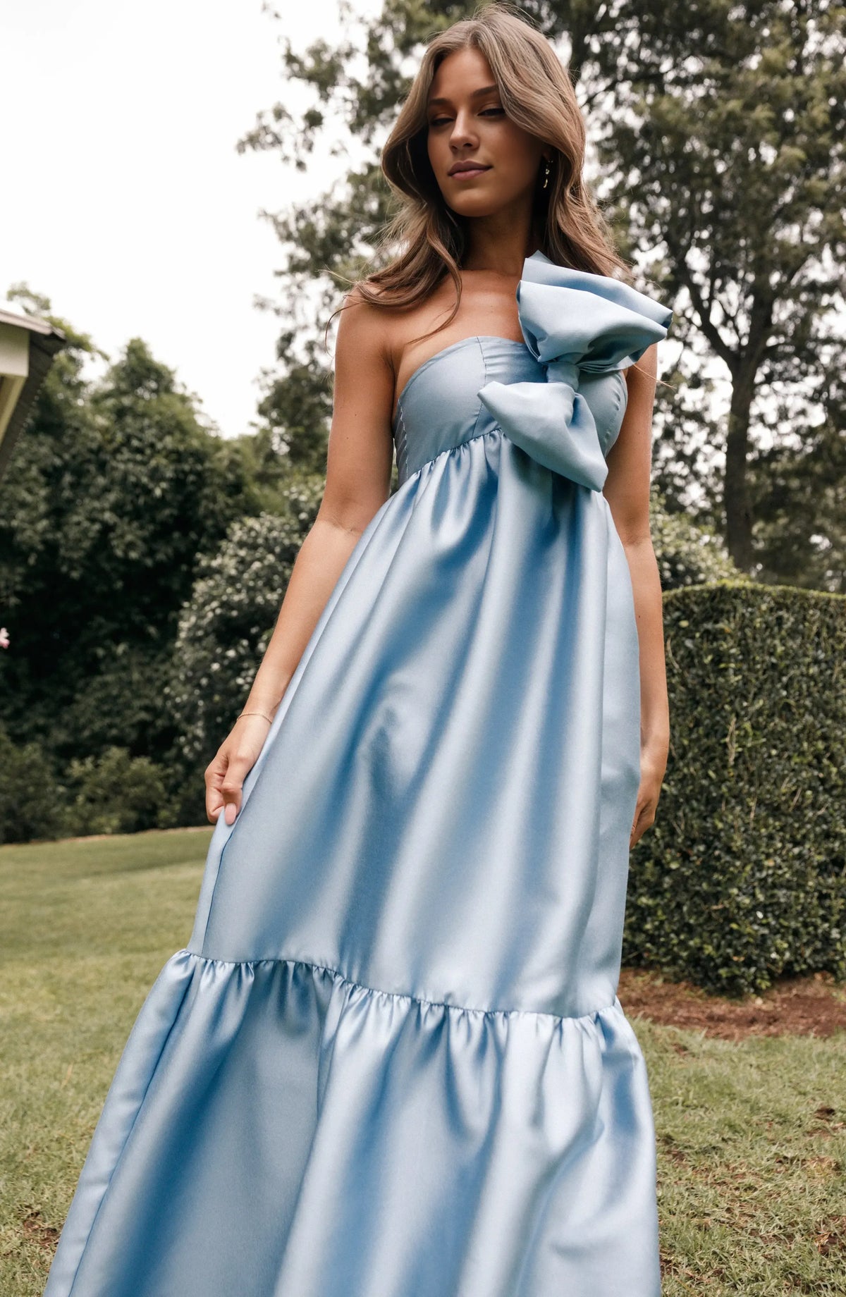 Stylish Refined Beautiful Elegant Black Satin A-Line One-Shoulder Sleeveless Floor-Length Prom Dress