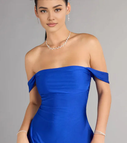 Beautiful Timeless Special Occasion Sophisticated Elegant A-Line Off-The-Shoulder Sleeveless Mini Homecoming Dress