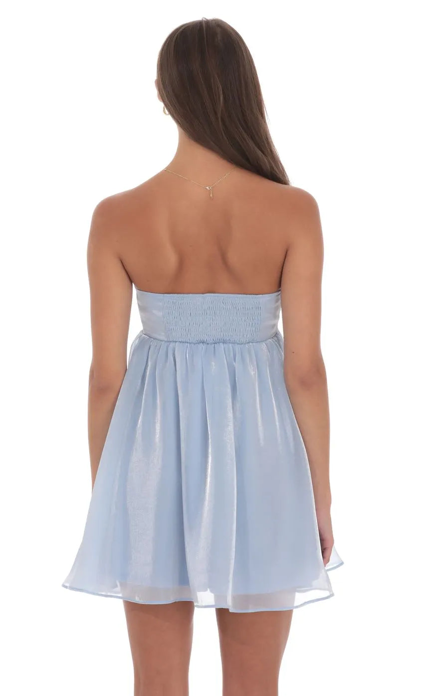 Timeless Special Occasion Sophisticated Graceful Elegant A-Line Strapless Sleeveless Mini Homecoming Dress