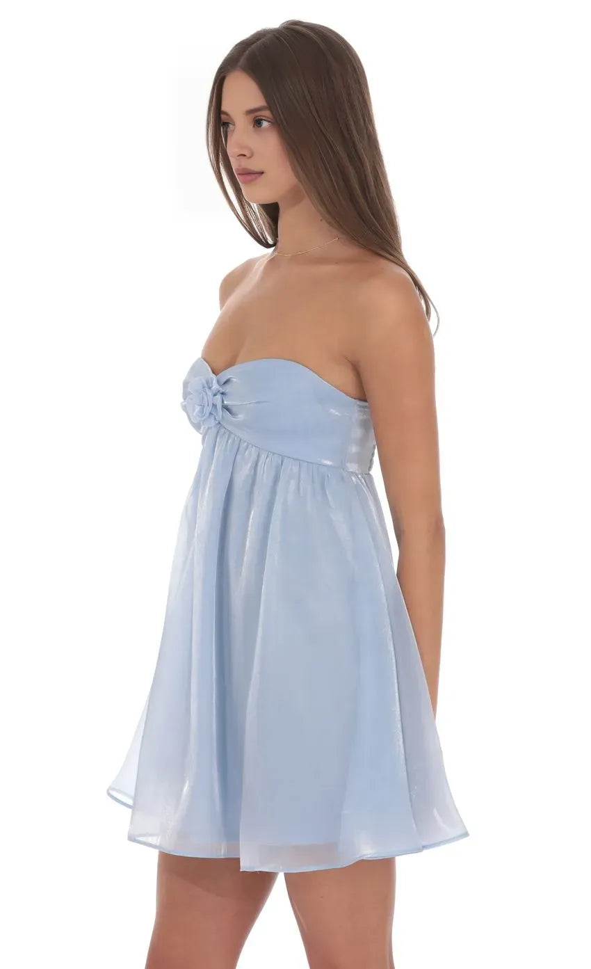 Timeless Special Occasion Sophisticated Graceful Elegant A-Line Strapless Sleeveless Mini Homecoming Dress