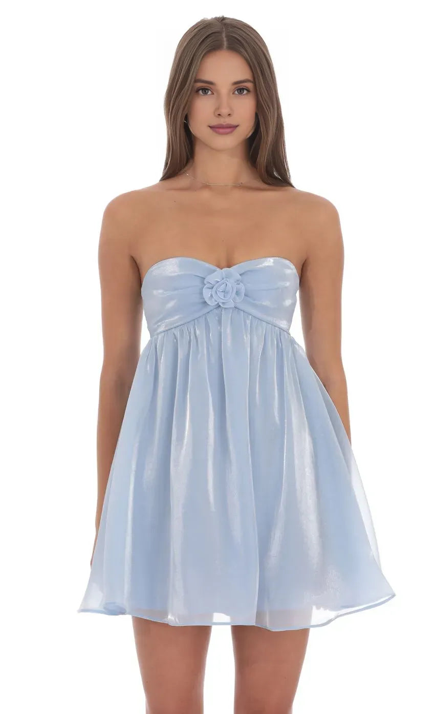 Timeless Special Occasion Sophisticated Graceful Elegant A-Line Strapless Sleeveless Mini Homecoming Dress