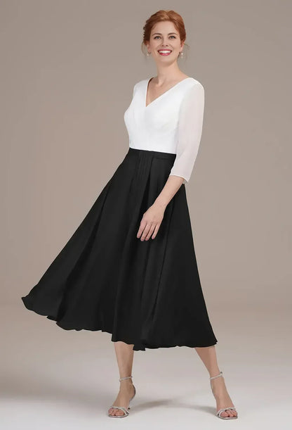 Sophisticated Graceful Elegant Red Chiffon A-Line Pleated Mother of the Bride Dress
