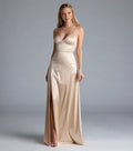 Elegant A Line V Neck Spaghetti Straps Lace Up Back Long Evening Dress