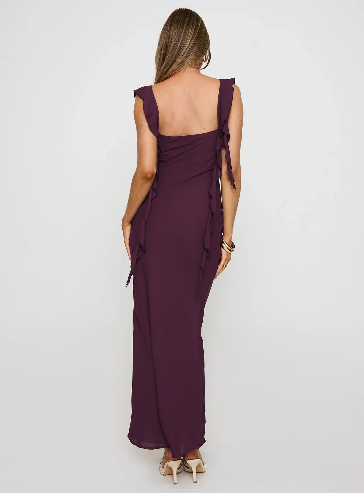 Sophisticated Graceful Stylish Refined Elegant Black Square Neck Sleeveless Floor-Length Prom Dress