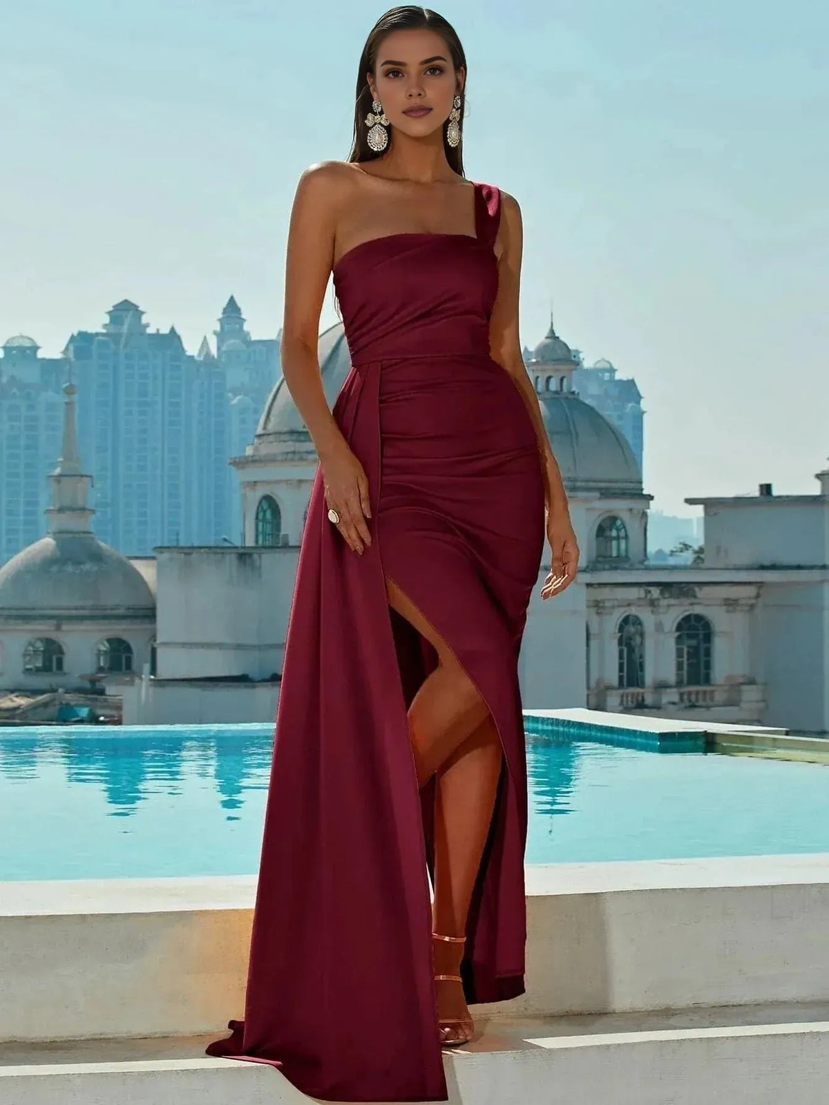 Beautiful Timeless Special Occasion Elegant Black Satin Mermaid Sleeveless Floor-Length Prom Dress
