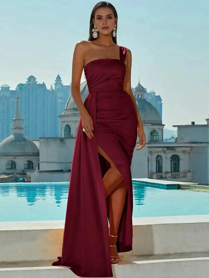Beautiful Timeless Special Occasion Elegant Black Satin Mermaid Sleeveless Floor-Length Prom Dress