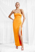Special Occasion Sophisticated Graceful Stylish Refined Elegant Red Satin Sheath Sleeveless Prom Dress