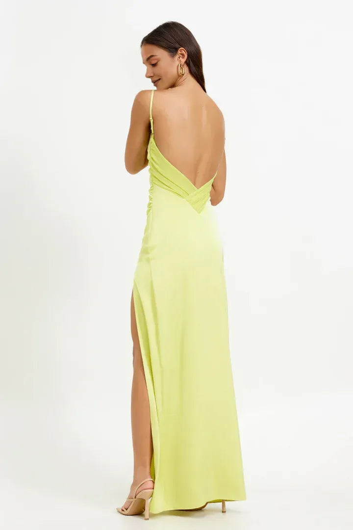 Special Occasion Sophisticated Graceful Elegant Red Satin Sheath Sleeveless Floor-Length Prom Dress