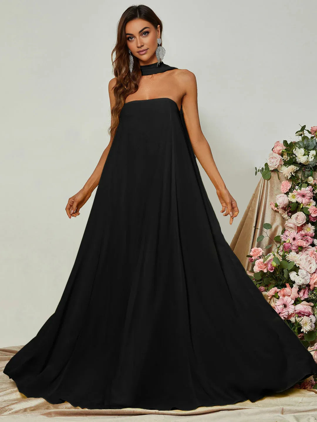 Special Occasion Sophisticated Graceful Stylish Refined Beautiful Elegant Strapless Sleeveless Prom Dress