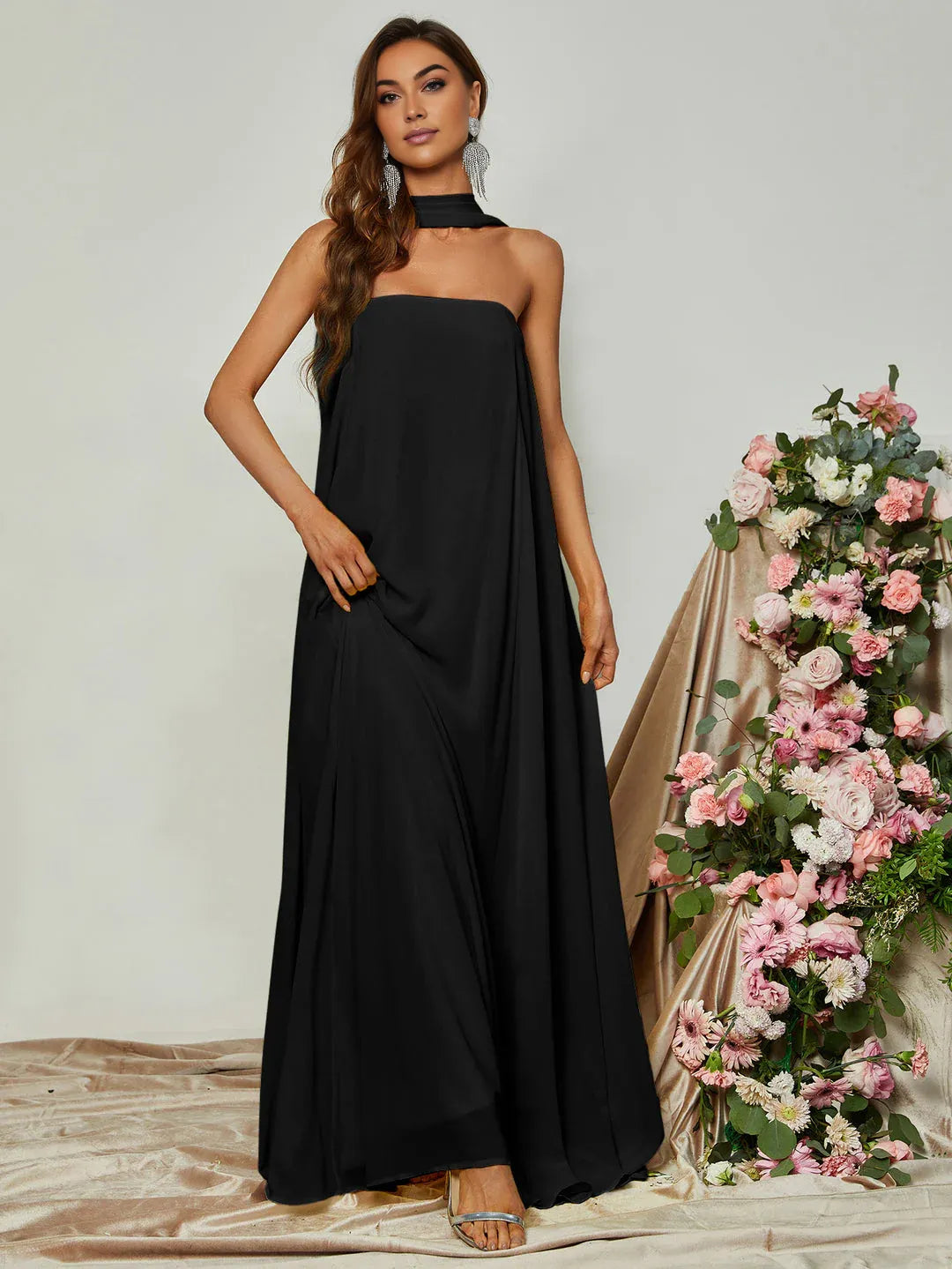 Special Occasion Sophisticated Graceful Stylish Refined Beautiful Elegant Strapless Sleeveless Prom Dress