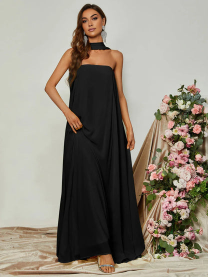 Special Occasion Sophisticated Graceful Stylish Refined Beautiful Elegant Strapless Sleeveless Prom Dress