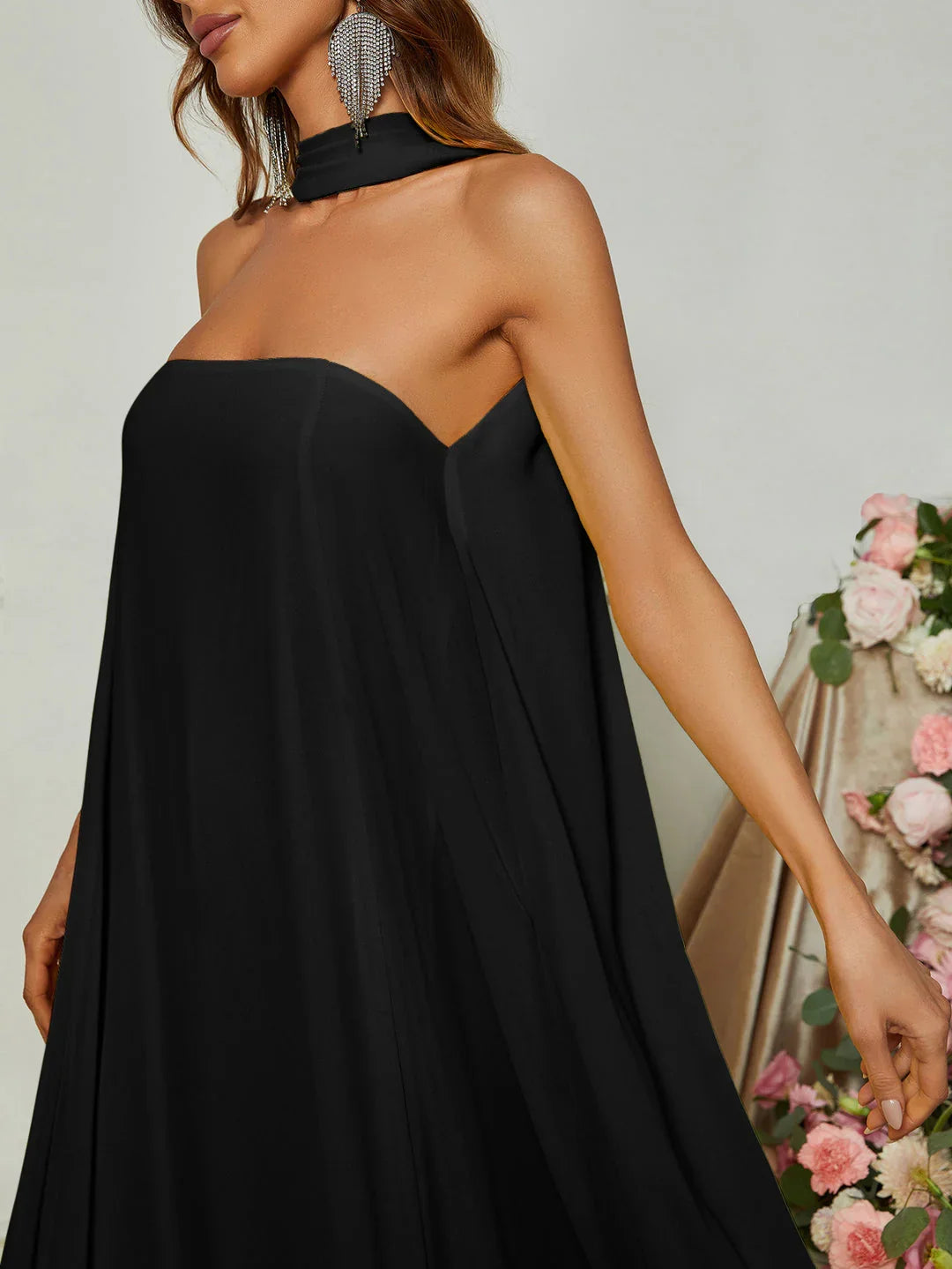 Special Occasion Sophisticated Graceful Stylish Refined Beautiful Elegant Strapless Sleeveless Prom Dress
