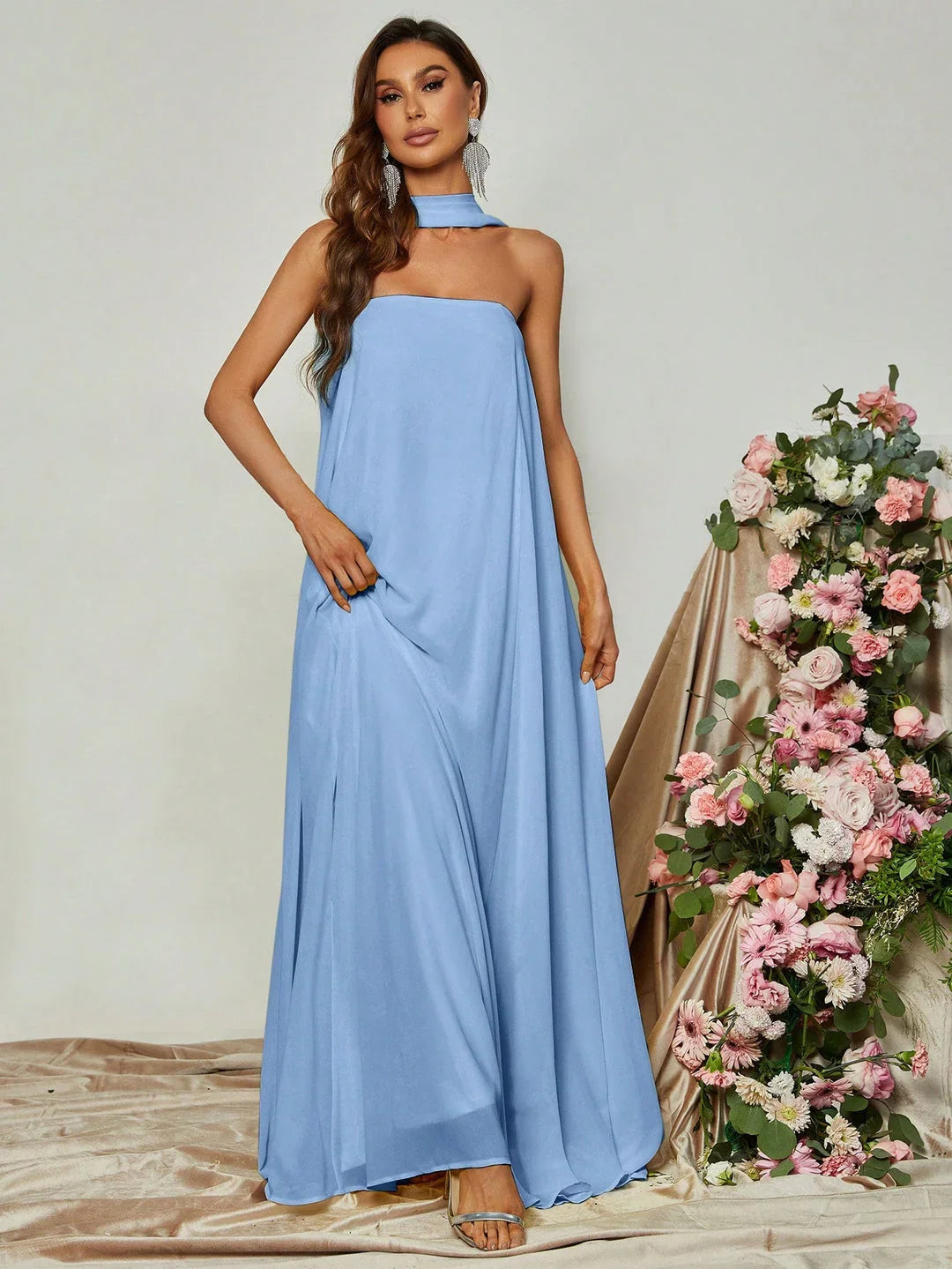Special Occasion Sophisticated Graceful Stylish Refined Elegant Yellow Strapless Sleeveless Prom Dress