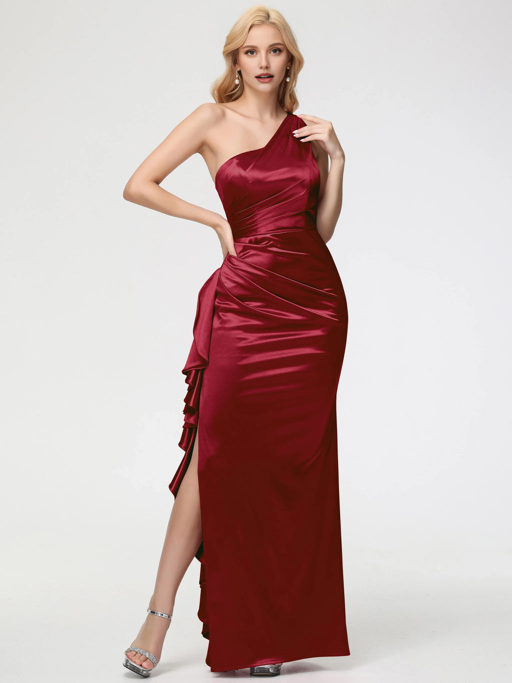 Timeless Special Occasion Sophisticated Graceful Elegant Lilac Satin Mermaid Sleeveless Prom Dress