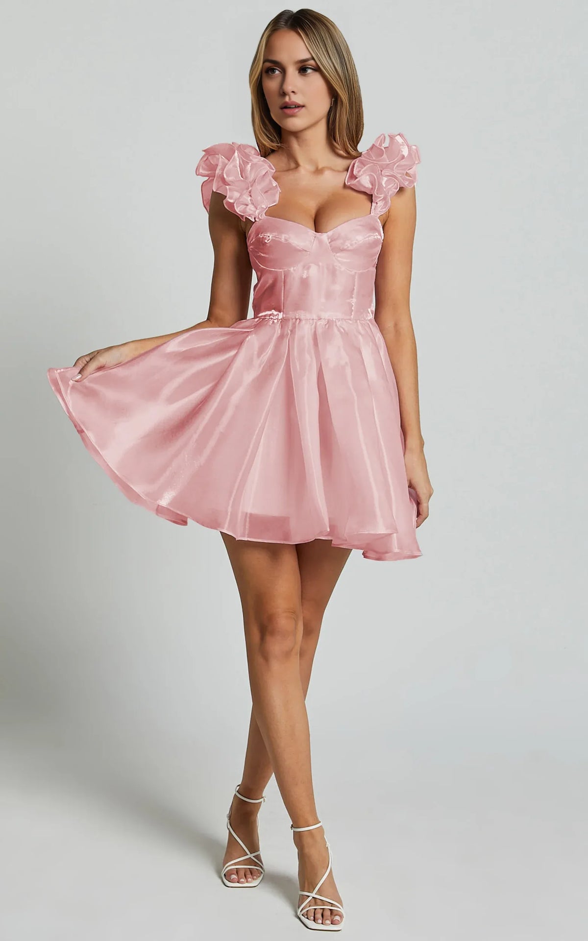 Timeless Special Occasion Sophisticated Elegant Pink A-Line Sweetheart Sleeveless Knee-Length Homecoming Dress