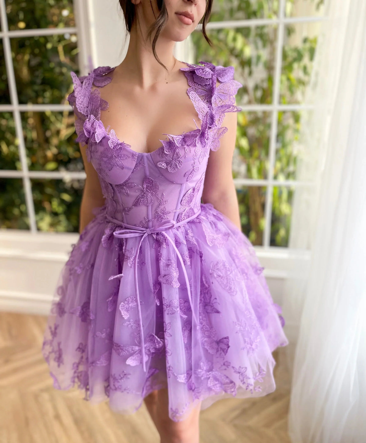 Wholesale Spaghetti Straps Butterfly A Line Butterfly Short/Mini Homecoming Dresses