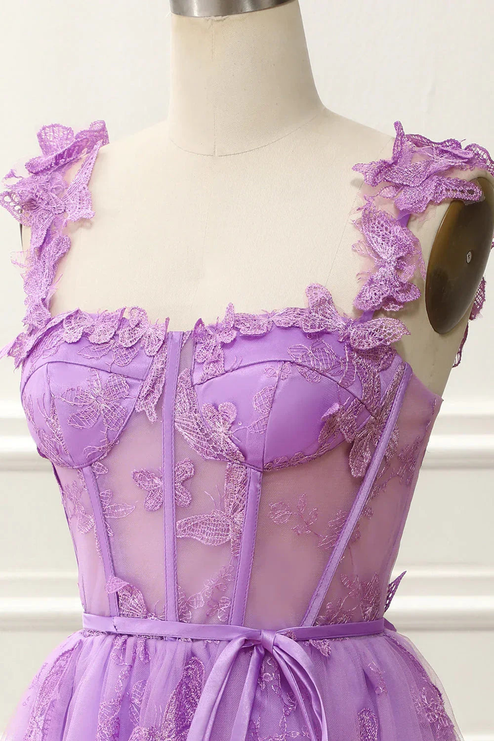 Wholesale Spaghetti Straps Butterfly A Line Butterfly Short/Mini Homecoming Dresses