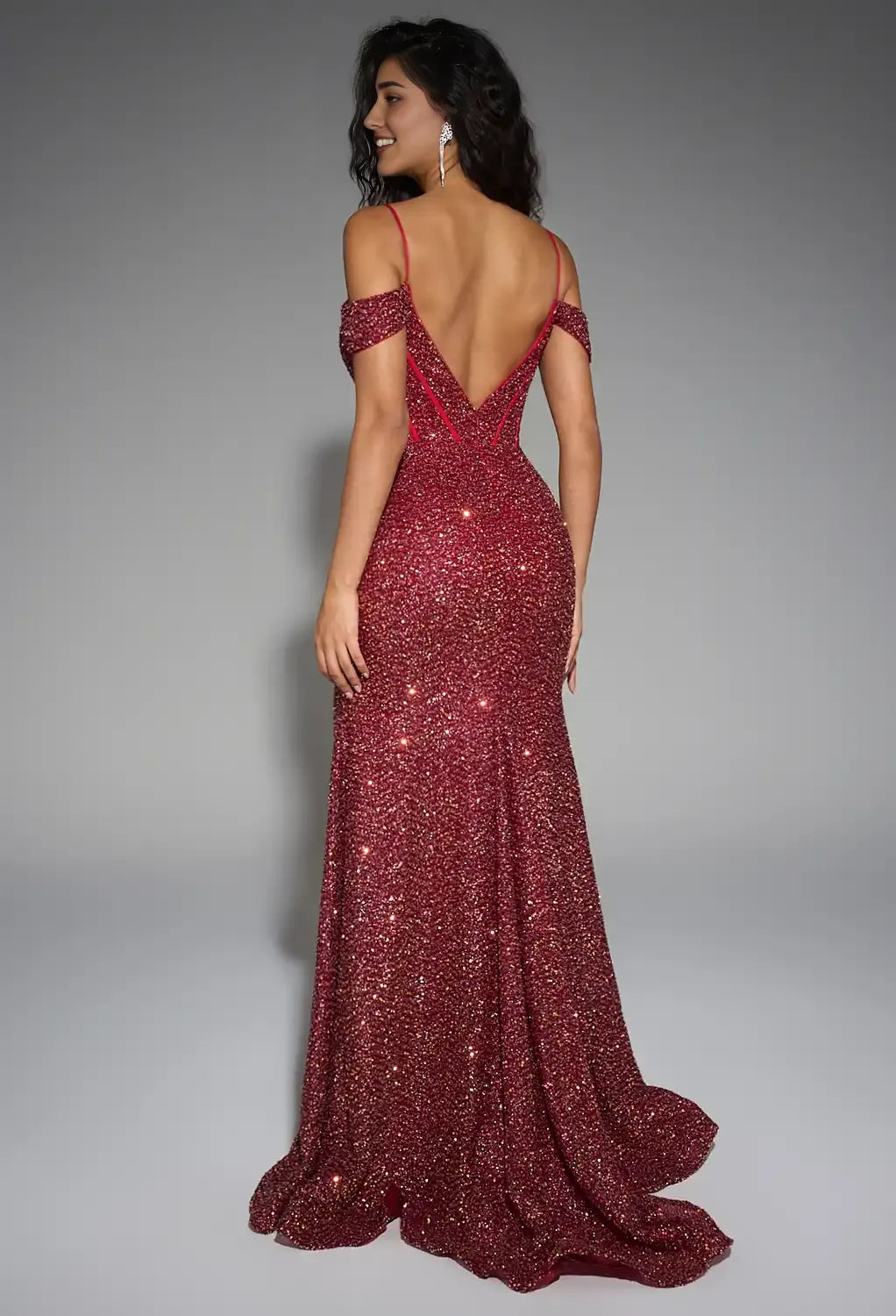 Beautiful Timeless Special Occasion Sophisticated Elegant Sequin Mermaid Sweetheart Sleeveless Prom Dress