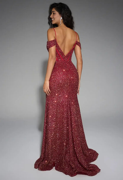 Beautiful Timeless Special Occasion Sophisticated Elegant Sequin Mermaid Sweetheart Sleeveless Prom Dress